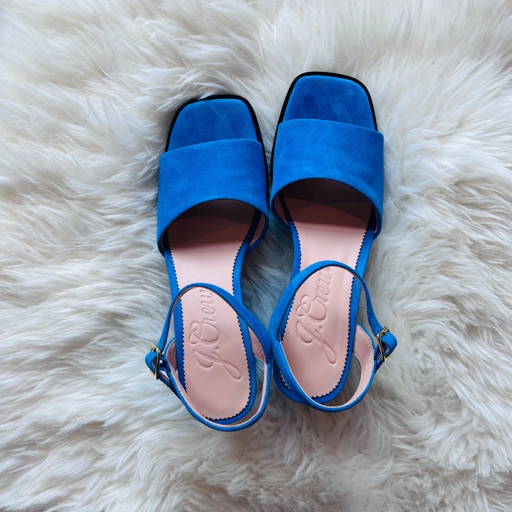 J.Crew Dylan Block-heel Sandals in Suede - Picture 3 of 6